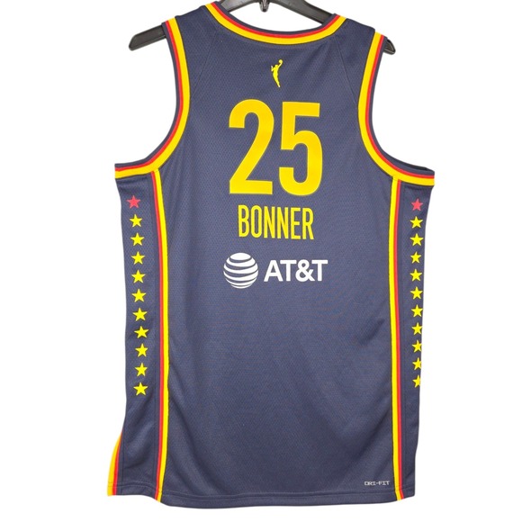 Indiana Fever Bonner 25 WNBA Jersey Womens Medium Blue Nike Explorer Edition New - Picture 3 of 11